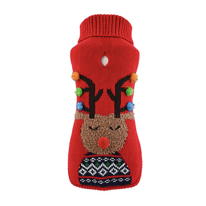 Nayeco XMAS Reindeer Knitted Sweater - коледен плетен пуловер с елен за кучета