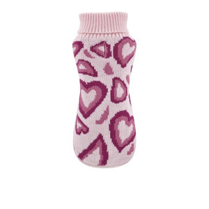 Nayeco Pink Pop Love Knitted Sweater - пуловер за кучета 20 см