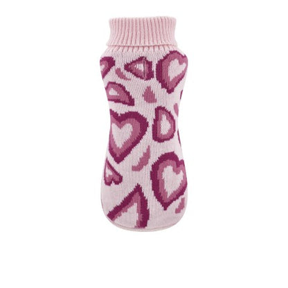 Nayeco Pink Pop Love Knitted Sweater - пуловер за кучета 20 см