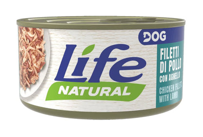 Life Natural dog Chicken Fillets with Lamb - wet dog food with chicken and lamb, 90g