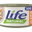 Life Natural dog chicken fillets with pumpkin - с пилешки филенца и тиква, консерва - 90 грама