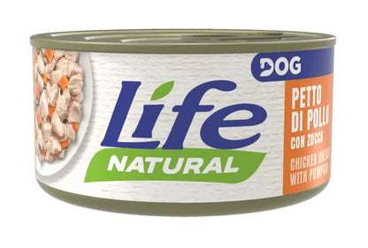 Life Natural dog chicken fillets with pumpkin - with chicken fillets and pumpkin, canned - 90 grams