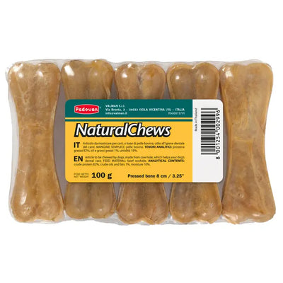 Padovan Natural Chews - кокал от пресована телешка кожа 8 см