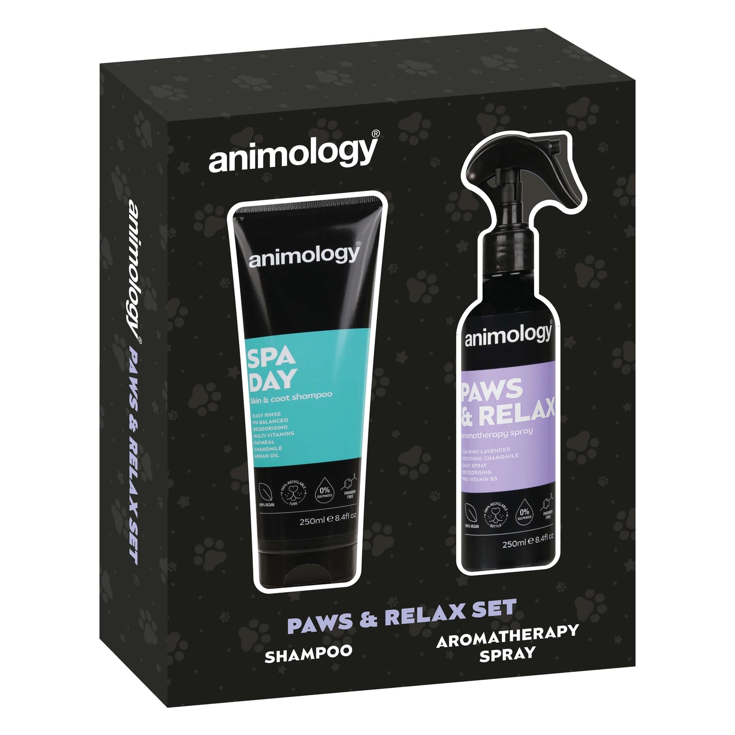 Animology Paws & Relax Set - сет за спа /шампоан 250 мл.и ароматен спрей 250 мл. /