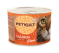 Petkult Adult Cat Salmon - пълноценна консерва за котки със сьомга 185 гр
