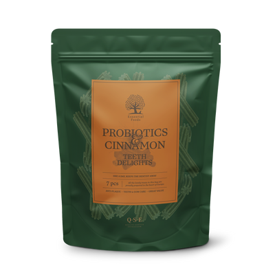 Essential Probiotics and Cinnamon Teeth Delights - дентални лакомства за куче 250 гр