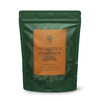 Essential Probiotics and Cinnamon Teeth Delights - дентални лакомства за куче 250 гр