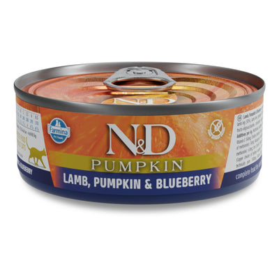 N&D Cat Lamb, Pumpkin & Blueberry - с агнешко и боровинки 70 гр