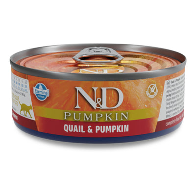 N&D Cat Quail & Pumpkin - с пъдпъдък и тиква 70 гр.