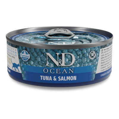 N&D Cat Ocean Tuna & Salmon - с риба тон и сьомга 70 гр.