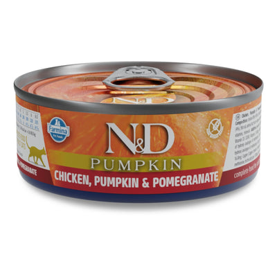 N&D Cat Chicken, Pumpkin & Pomegranate - пилешко, тиква и нар 70 гр.