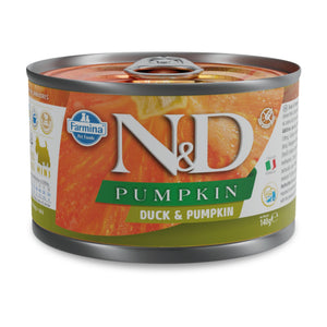 N&D Dog Duck & Pumpki Mini - с патица и тиква, за кучета над една година, малки породи 140 гр.
