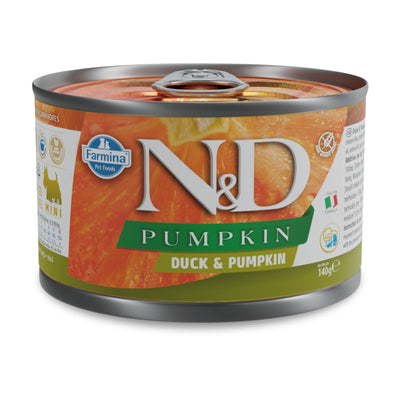 N&D Dog Duck & Pumpki Mini - с патица и тиква, за кучета над една година, малки породи 140 гр.