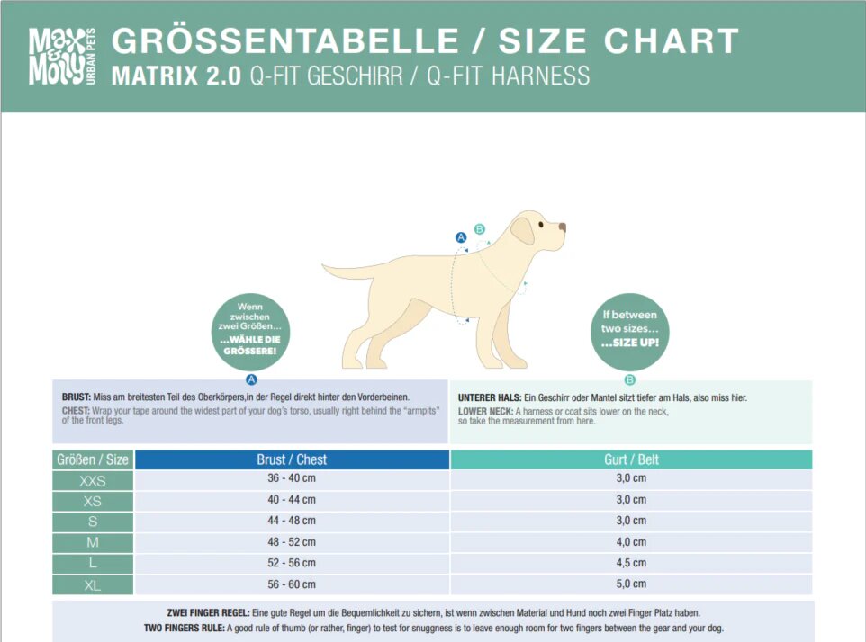 Max Molly Q-Fit Harness Matrix Black - нагръдник за кучета