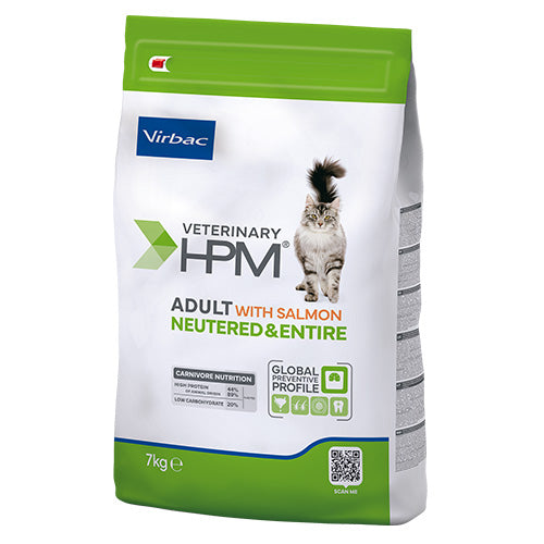 Virbac Neutered Adult Cat Salmon - пълноценна суха храна за кастрирани котки със сьомга 3 кг