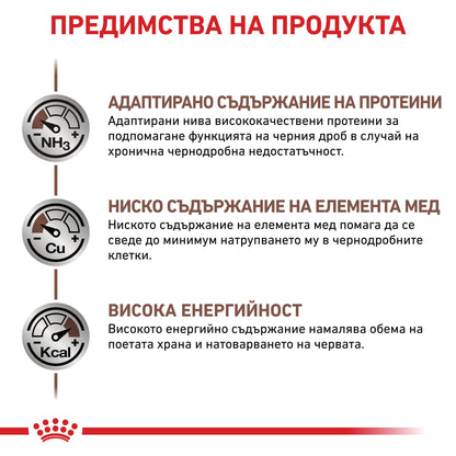 Royal Canin Hepatic Can - диетична храна за подпомагане функцията на черния дроб 200 г