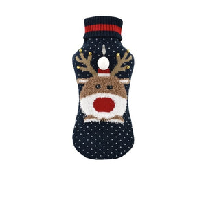 Nayeco Reindeer With Bell Knitted Sweater - пуловер за кучета 35 см