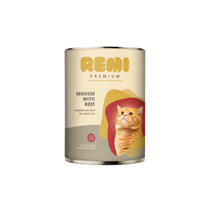 Remi Premium Cat Mousse with Beef - консерва за котки с говеждо месо 400 гр