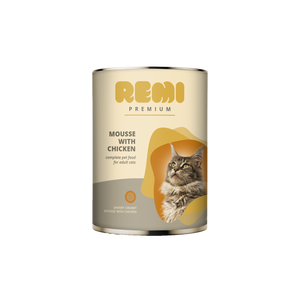 Remi Premium Cat Mousse with Chicken - консерва за котки с пилешко месо 400 гр