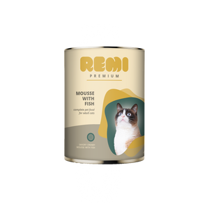 Remi Premium Cat Mousse with Fish - консерва за котки с риба 400 гр