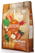 Rustican Gluten Free Chiken, Salmon and Rice - пълноценна храна за пораснали кучета с пилешко, сьомга и ориз