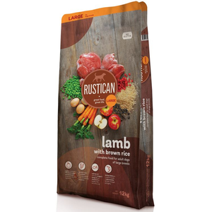 Rustican Large Breed Lamb and Brown Rice - пълноценна храна за кучета от големи породи с агнешко и кафяв ориз