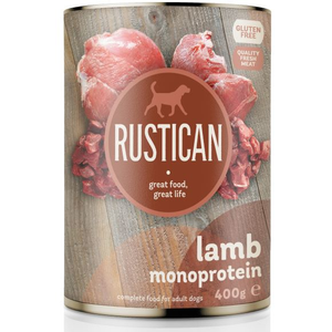 Rustican Lamb Hypoallergenic - монопротеинова, хипоалергенна консерва за възрастни кучета с агнешко месо