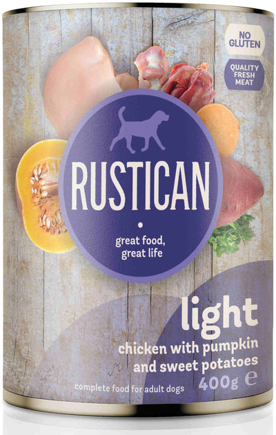 Rustican Light Chicken with Pumpkin - диетична консерва за кучета с пилешко и тиква