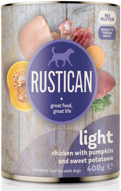 Rustican Light Chicken with Pumpkin - диетична консерва за кучета с пилешко и тиква