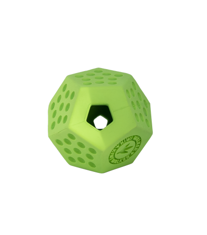 Kiwi Walker Lets Play Dodecaball Mini Green - гумена играчка за лакомства 4 см, зелен