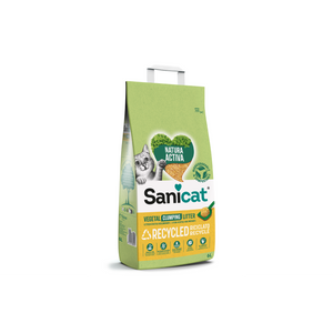 Sanicat Recycled Vegetable Cat Litter - постелка за котешка тоалетна на зеленчукова основа 10 литра