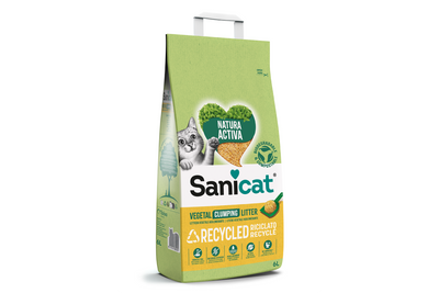 Sanicat Recycled Vegetable Cat Litter - постелка за котешка тоалетна на зеленчукова основа 10 литра