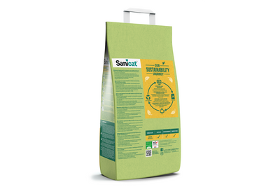 Sanicat Recycled Vegetable Cat Litter - постелка за котешка тоалетна на зеленчукова основа 10 литра