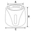 Flamingo Drinking Fountain Sensor Adriana Black - автоматичнен фонтан за пиене