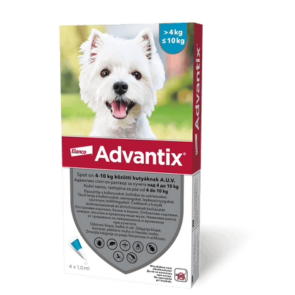 Advantix Spot On - за кучета от 25 до 40 кг / кутия с четири броя пипети /