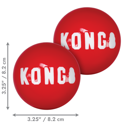 KONG Signature Balls - играчка за куче 2 бр