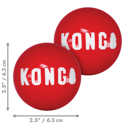 KONG Signature Balls - играчка за куче 2 бр