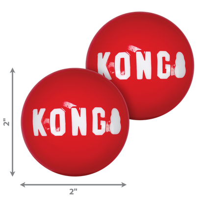 KONG Signature Balls - играчка за куче 2 бр