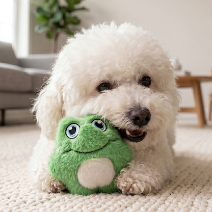 KONG Snuzzles Mini Frog XS - плюшена играчка за кучета 10.1 см