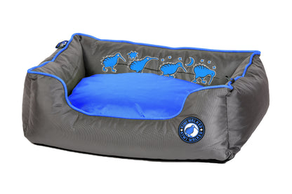 Kiwi Walker Running Sofa Bed S - orthopedic bed with memory foam 45 / 35 / 20 cm. blue
