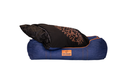 Kiwi Denim Sofa Bed Elegance - меко легло за кучета