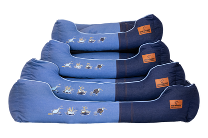 Kiwi Denim Sofa Bed Classic - меко легло за кучета