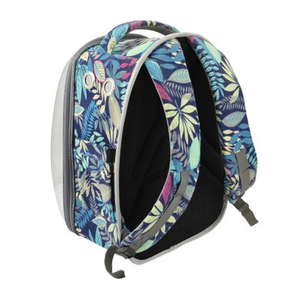 Nayeco Space Backbag With Blue Flowers - транспортна чанта 33 / 26 / 43 см