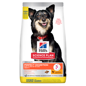 Hills Science Plan Small and Mini Adult Perfect Digestion - суха храна за кучета с пилешко 3 кг