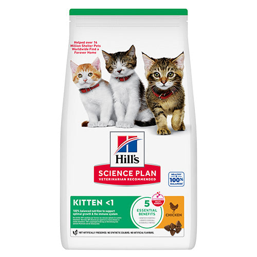 Hills Science Plan Kitten - с пилешко, за подрастващи котенца от отбиването до 1-годишна възраст, бременни или кърмещи котки