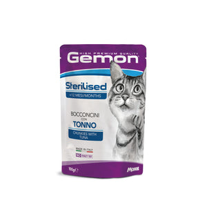 Gemon Tuna and Dory Sterilized - пауч за кастрирани котки с риба тон 100 гр
