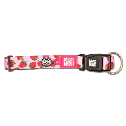 Max Molly Smart ID Strawberry Dream XS - нашийник с ID чип за сигурност 22 - 35 см. / 10 мм.