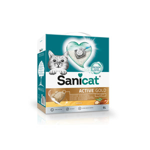 Sanicat Active Gold Argan - бентонитова котешка тоалетна 6 л