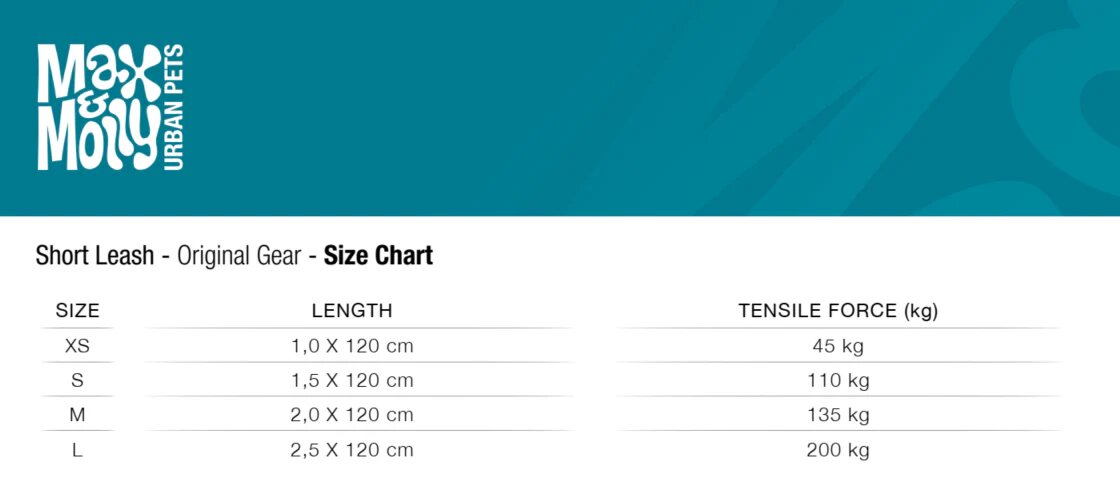 Max Molly Short Leash Monkey Maniac - повод 120 см