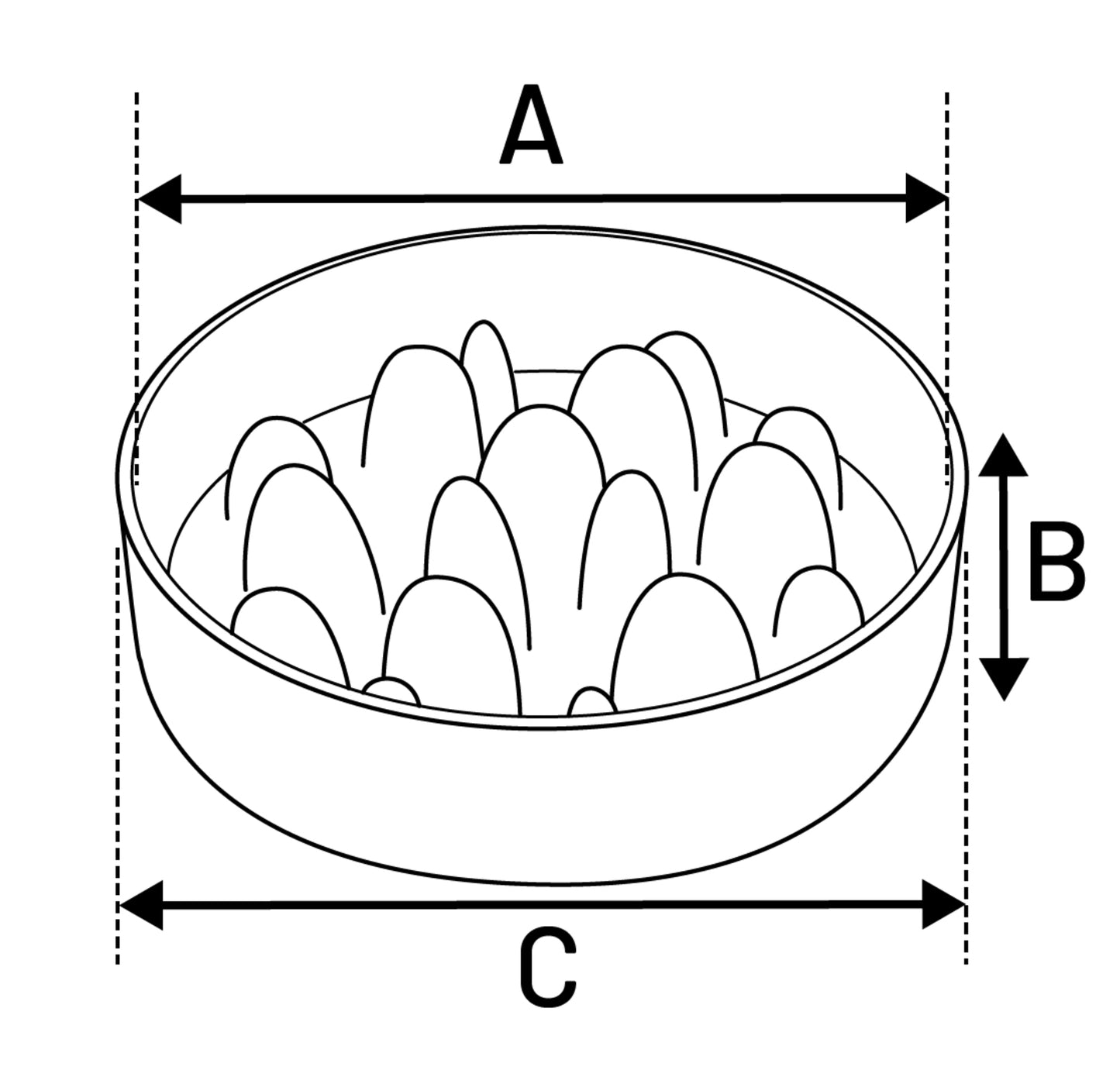 Flamingo Bowl Slow Feeder Greni Round - купичка за бавно хранене